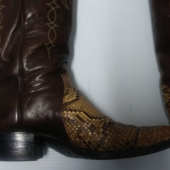 COPY - Mens Justin custom authentic cowboy boots - Picture 5 of 8